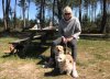 Sheila, Teddy & Billy enjoying a nice picnic lunch in France, on their way from Oria in Almería, Spain to their new home in Melton Mowbray, Leics in the UK.